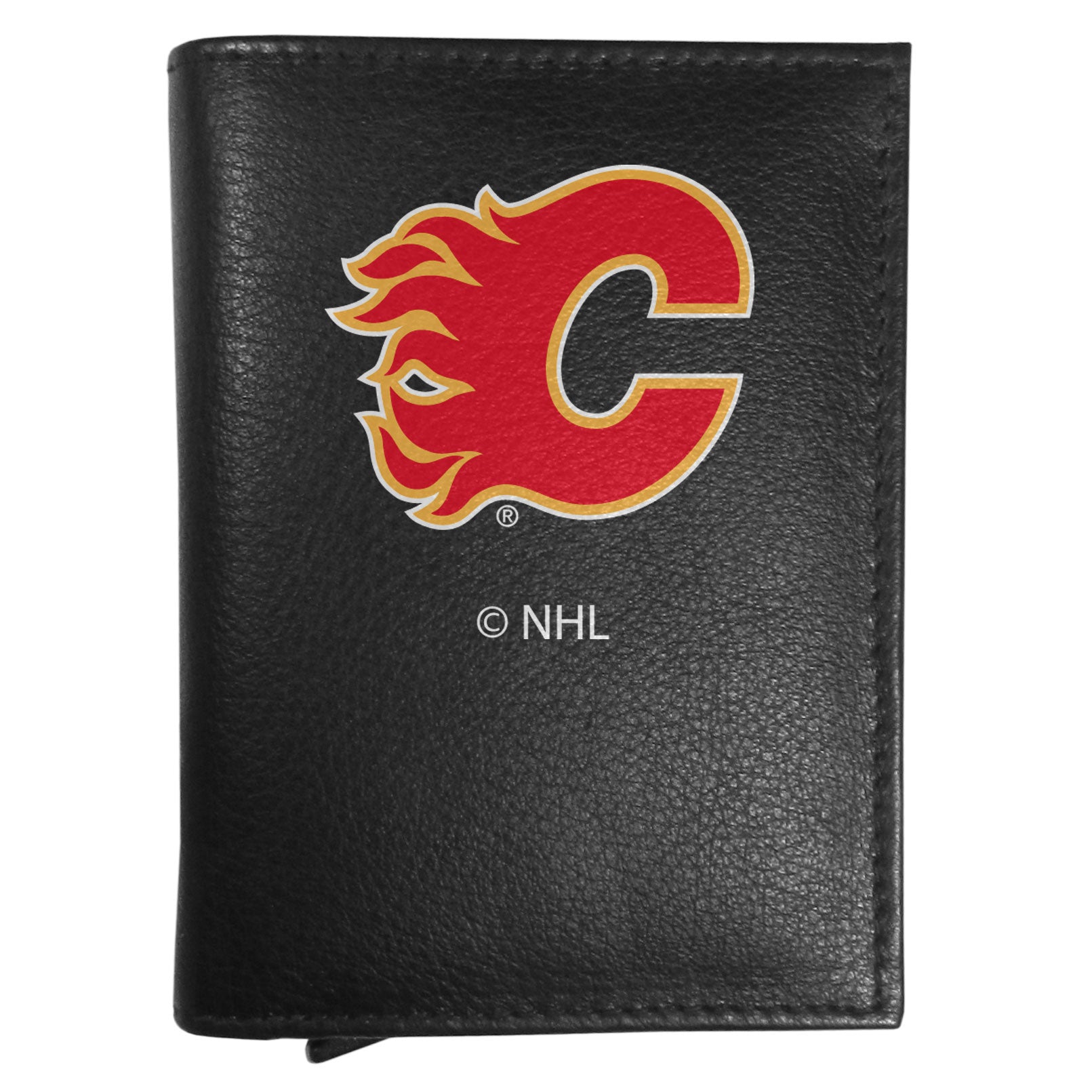 Calgary Flames Leather RFID Pop-Up Wallet