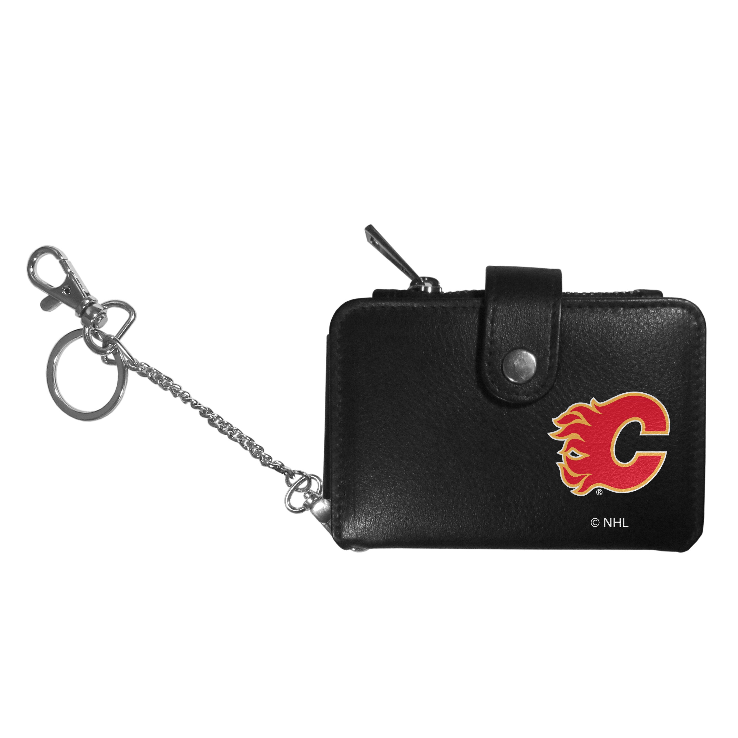 Calgary Flames Women's Leather Weekender Wallet