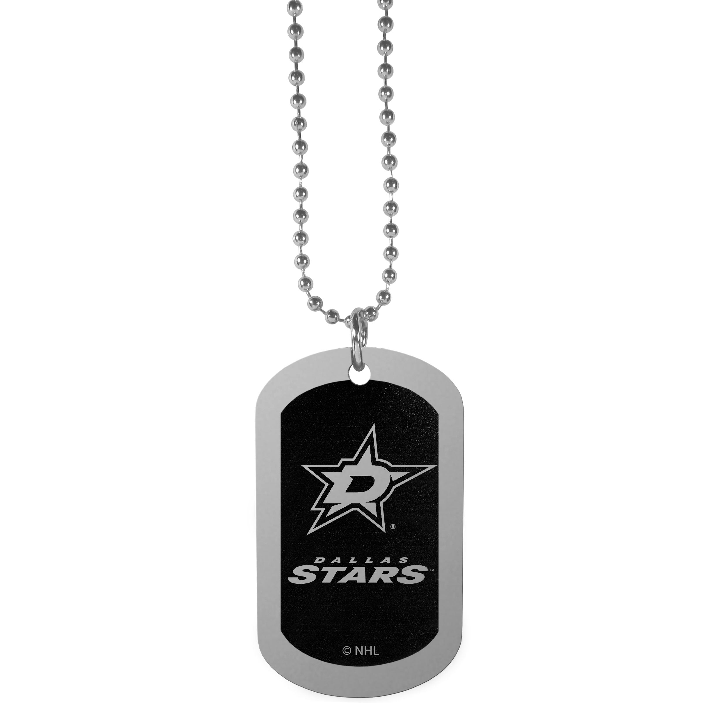 Dallas Stars??? Chrome Tag Necklace