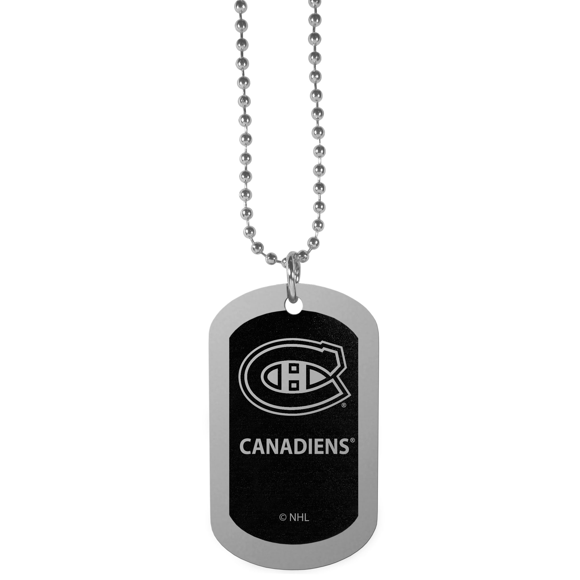 Montreal Canadiens Chrome Tag Necklace