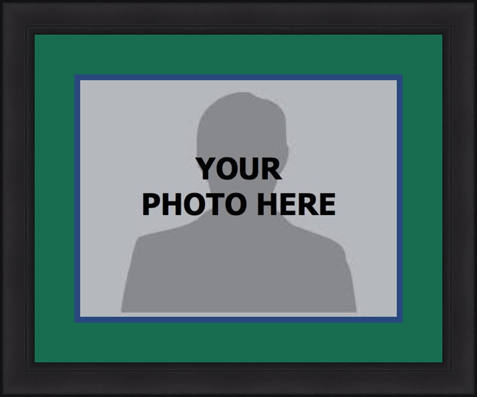 NHL Hockey Photo Picture Frame Kit - Hartford Whalers (Green Matting, Blue Trim) - Sports Collectibles, Sports Memorabilia, Sports Fan Shop, Sports Gifts