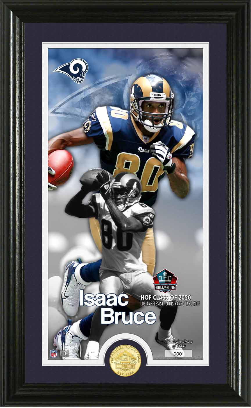 Isaac Bruce 2020 HOF Supreme Bronze Coin Photo Mint - Sports Collectibles, Sports Memorabilia, Sports Fan Shop, Sports Gifts