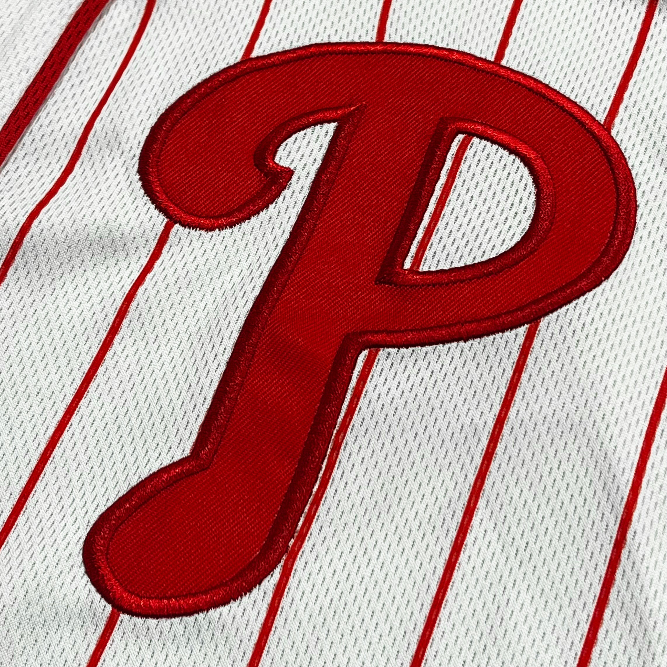 Philadelphia Phillies Pinstripe Logo Baseball Jersey - Sports Collectibles, Sports Memorabilia, Sports Fan Shop, Sports Gifts