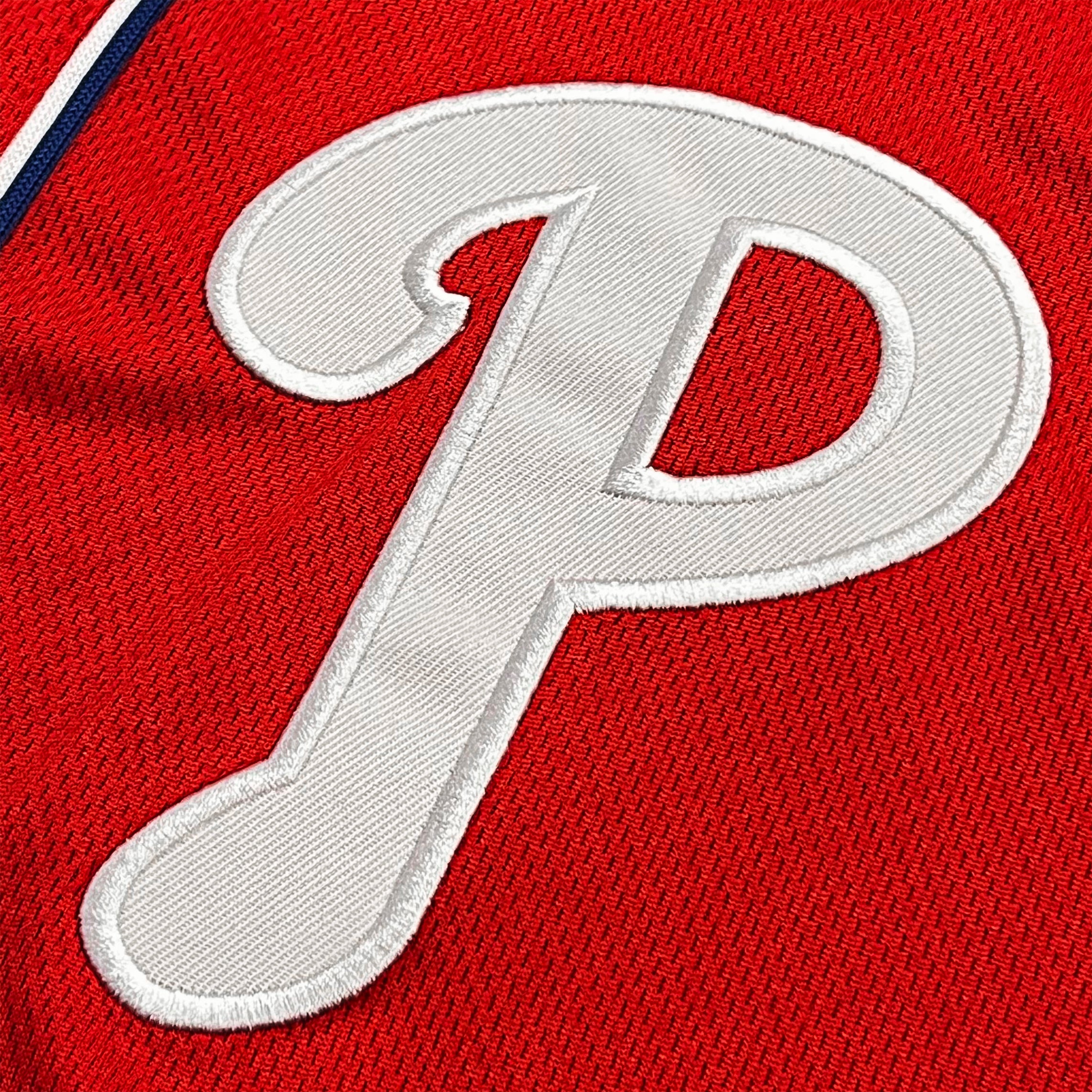 Philadelphia Phillies Red Logo Baseball Jersey - Sports Collectibles, Sports Memorabilia, Sports Fan Shop, Sports Gifts