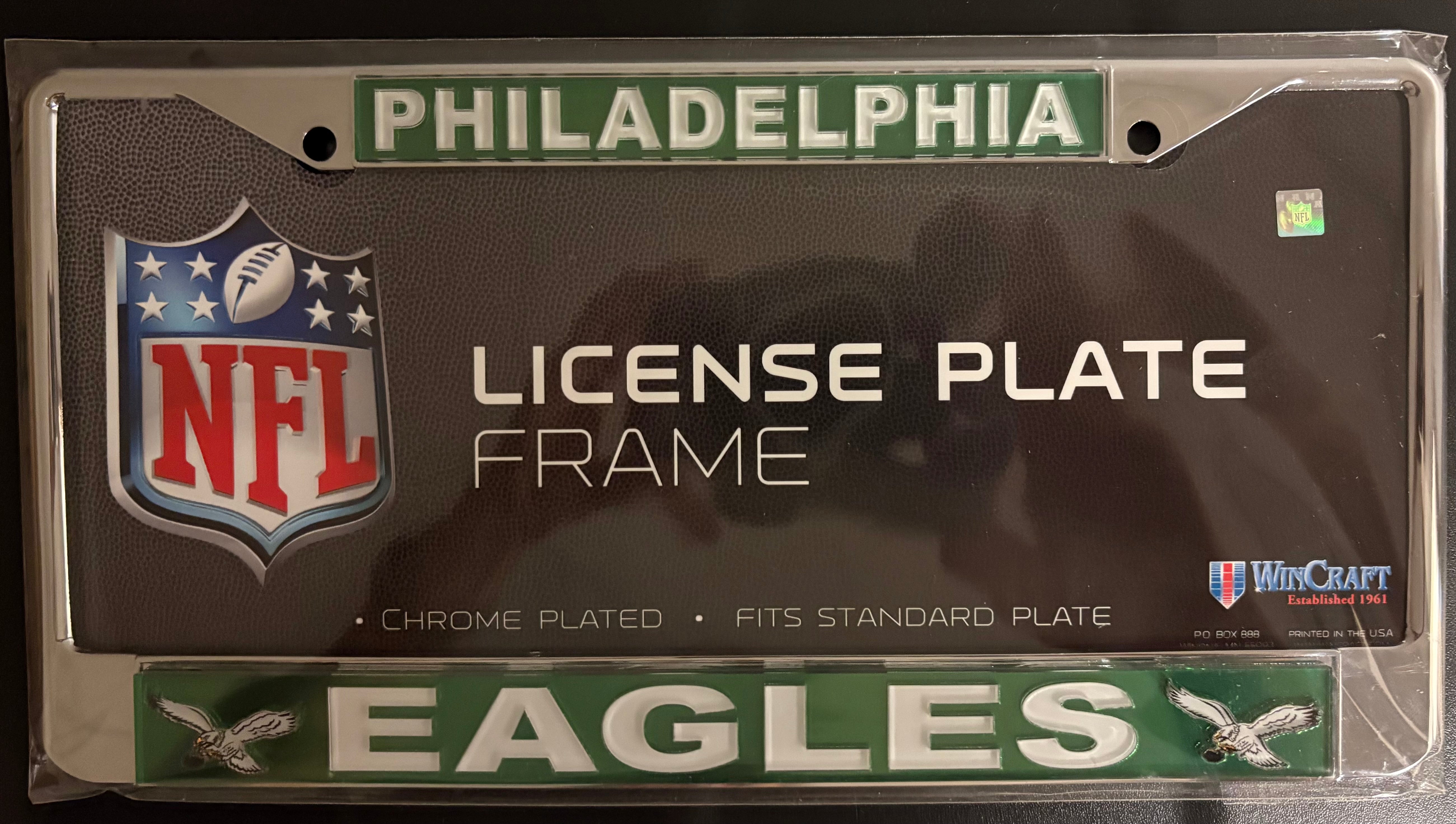 Philadelphia Eagles Kelly Green License Plate Frame