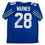 Autographed/Signed Curt Warner Seattle Blue Retro Football Jersey Beckett BAS COA