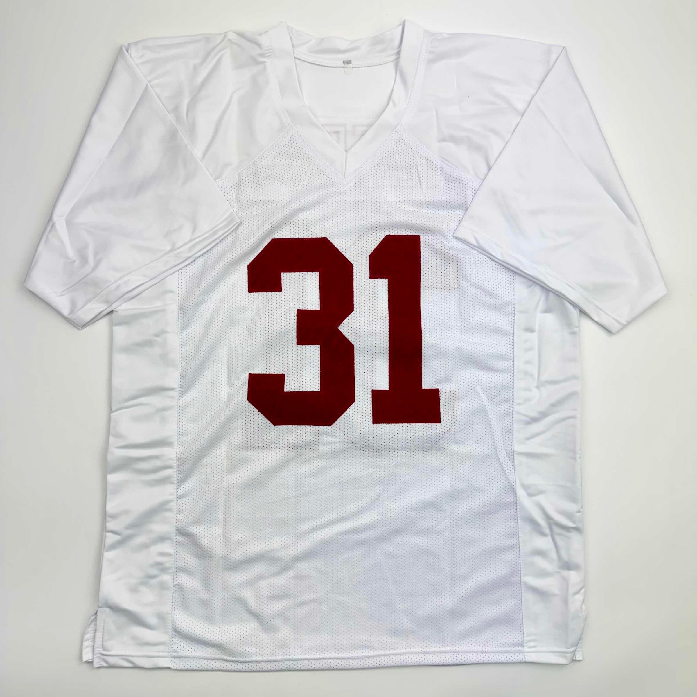 Autographed/Signed Will Anderson Alabama White College Football Jersey Beckett BAS COA
