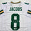 Autographed/Signed Josh Jacobs Green Bay White Football Jersey Beckett BAS COA