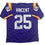 Autographed/Signed Justin Vincent LSU Purple College Football Jersey Beckett BAS COA