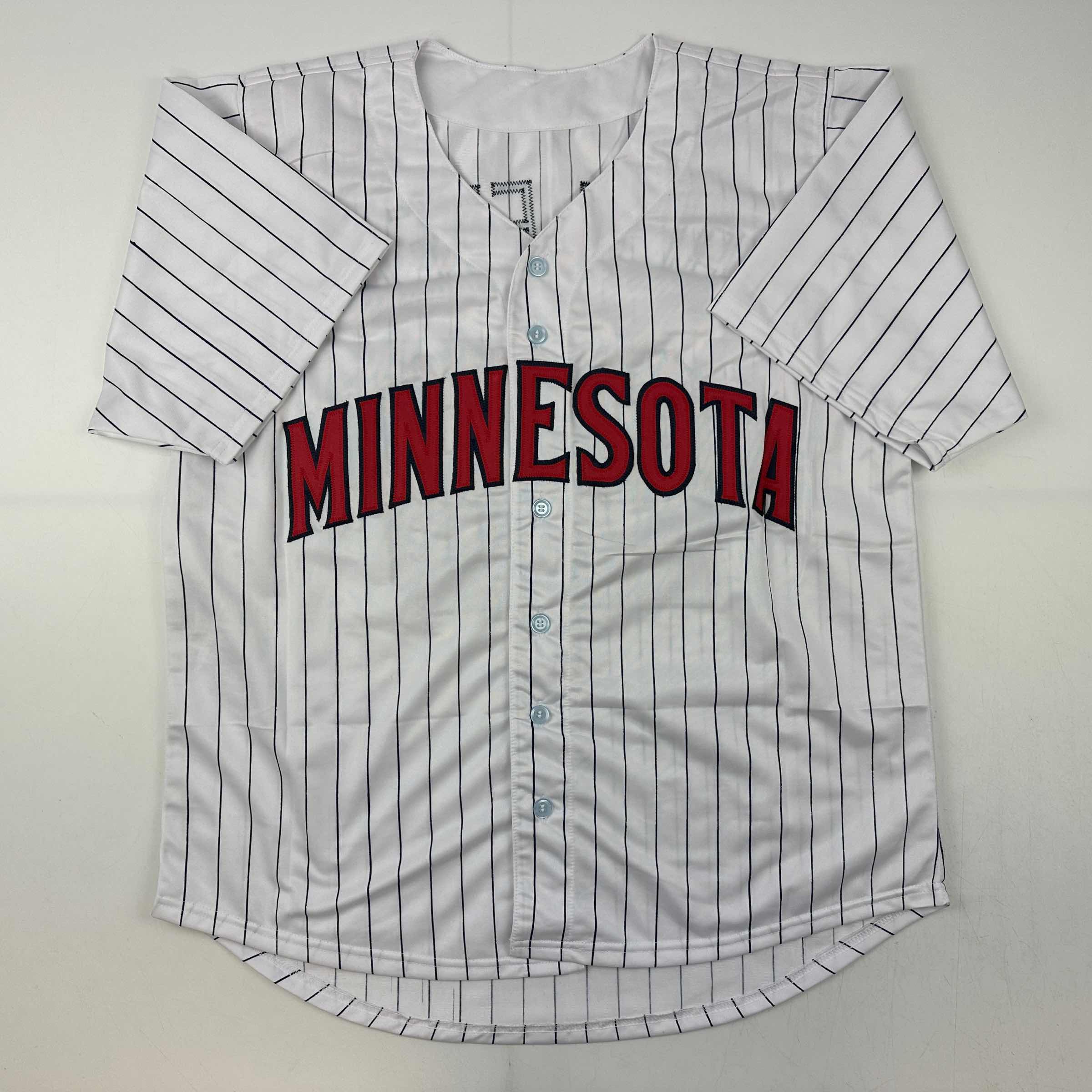 Autographed/Signed Bert Blyleven Minnesota Pinstripe Baseball Jersey JSA COA