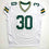 Autographed/Signed Ahman Green Green Bay White Football Jersey JSA COA