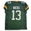 Autographed/Signed Dontayvion Wicks Green Bay Green Football Jersey JSA COA