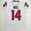 Autographed/Signed Jaylin Noel Houston White Football Jersey JSA COA