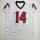 Autographed/Signed Jaylin Noel Houston White Football Jersey JSA COA