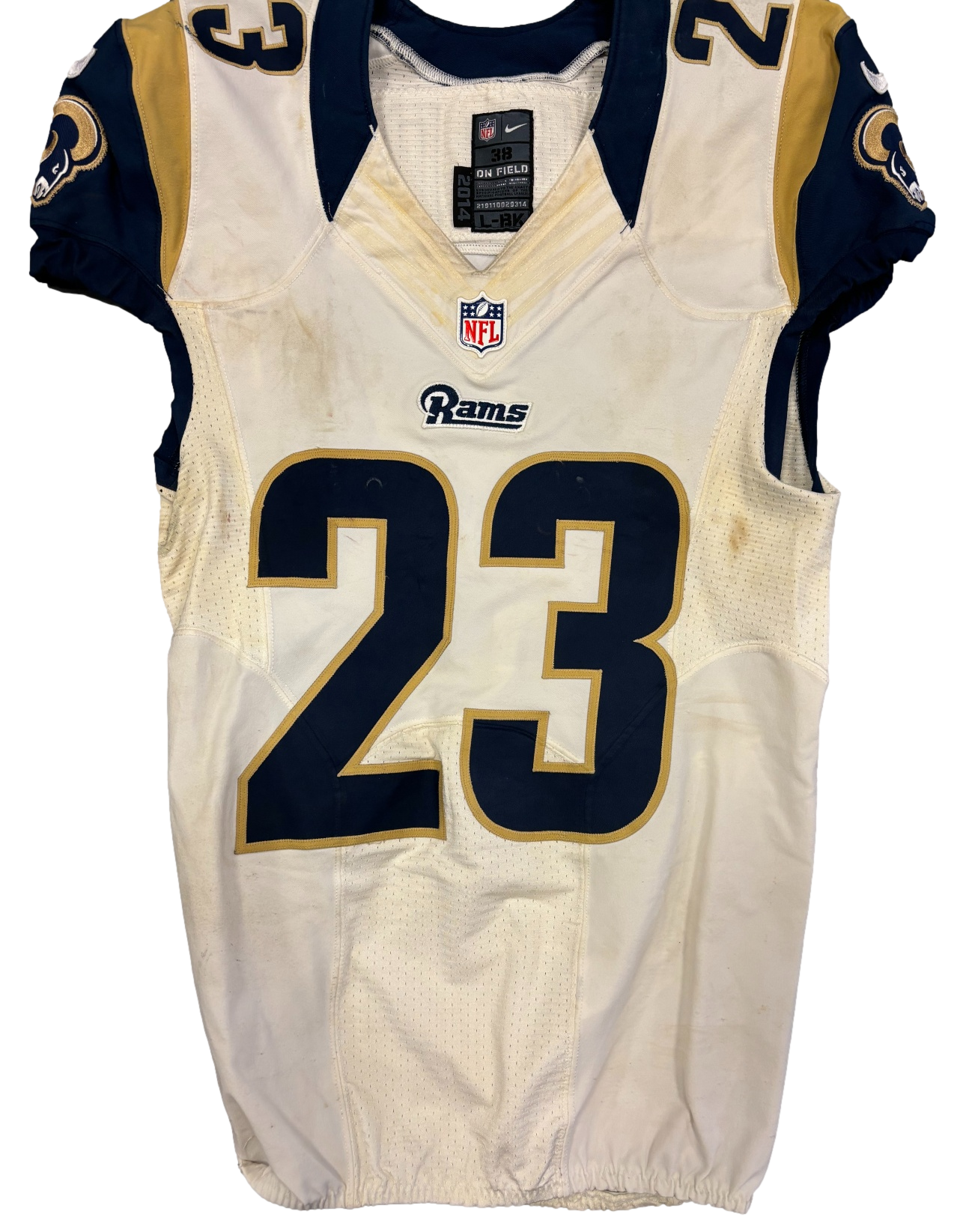 St Louis Rams Rodney McLeod Jr 2015-16 Final Game Used Game Worn Jersey - Sports Collectibles, Sports Memorabilia, Sports Fan Shop, Sports Gifts