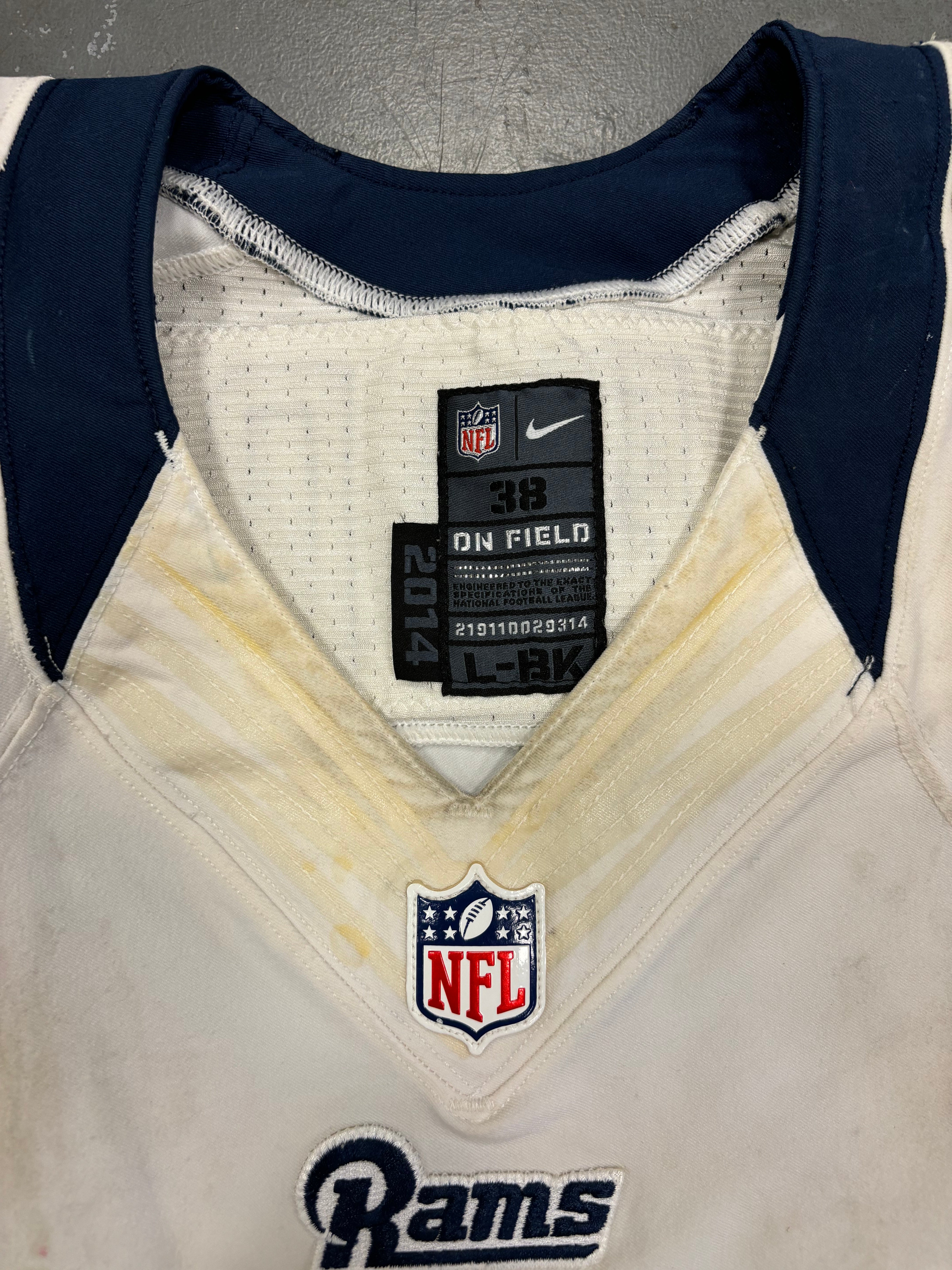 St Louis Rams Rodney McLeod Jr 2015-16 Final Game Used Game Worn Jersey - Sports Collectibles, Sports Memorabilia, Sports Fan Shop, Sports Gifts