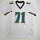 Autographed/Signed Tony Boselli HOF 22 Jacksonville White Football Jersey Beckett BAS COA