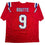 Autographed/Signed Kayshon Boutte New England Red Football Jersey Beckett BAS COA