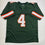 Autographed/Signed Rueben Bain Jr. Miami Green College Football Jersey Beckett BAS COA