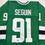 Autographed/Signed Tyler Seguin Dallas Green Hockey Jersey Beckett BAS COA