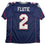 Autographed/Signed Doug Flutie New England Blue Football Jersey Beckett BAS COA