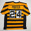 Autographed/Signed Joey Porter Jr. Pittsburgh Bumble Bee Football Jersey JSA COA