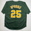 Autographed/Signed Mark McGwire Oakland Green Baseball Jersey Beckett BAS COA