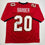 Autographed/Signed Ronde Barber HOF 23 Tampa Bay Red Football Jersey Beckett BAS COA