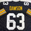 Autographed/Signed Dermontti Dawson HOF 12 Pittsburgh Black Football Jersey JSA COA