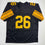 Autographed/Signed Le'Veon LeVeon Bell Pittsburgh Black Color Rush Football Jersey JSA COA