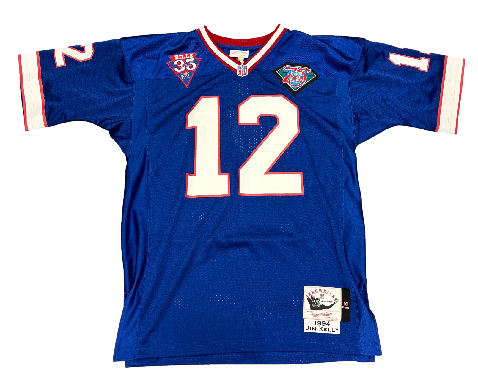 Buffalo Bills Jim Kelly Signed Autograph Mitchell & Ness Jersey Fanatics COA - Sports Collectibles, Sports Memorabilia, Sports Fan Shop, Sports Gifts