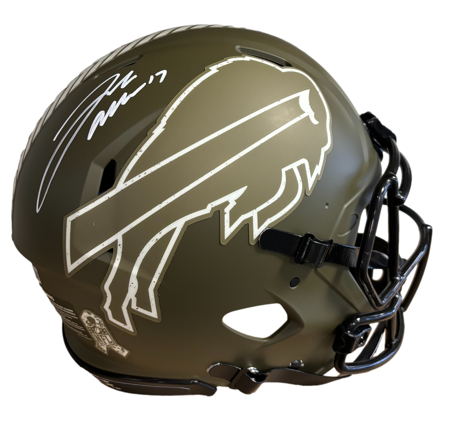 Buffalo Bills Josh Allen Signed Autograph Full Size Authentic Helmet Salute to Service Beckett COA - Sports Collectibles, Sports Memorabilia, Sports Fan Shop, Sports Gifts