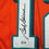 Autographed/Signed Bob Griese Miami Orange Football Jersey JSA COA