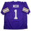 Autographed/Signed Warren Moon HOF 06 Minnesota Purple Football Jersey Beckett BAS COA