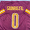 Autographed/Signed Mike Sainristil Washington Burgundy Football Jersey Beckett BAS COA