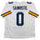 Autographed/Signed Mike Sainristil Michigan White College Football Jersey Beckett BAS COA
