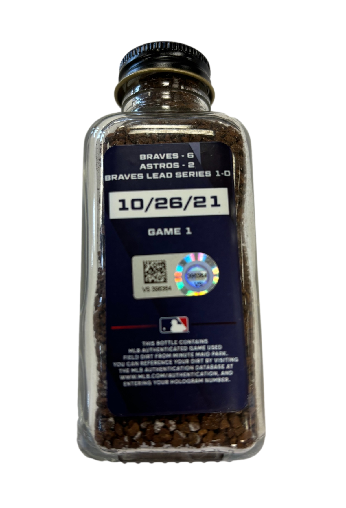 Atlanta Braves 2021 World Series Game 1 Field Used Dirt - MLB Authenticated - Sports Collectibles, Sports Memorabilia, Sports Fan Shop, Sports Gifts