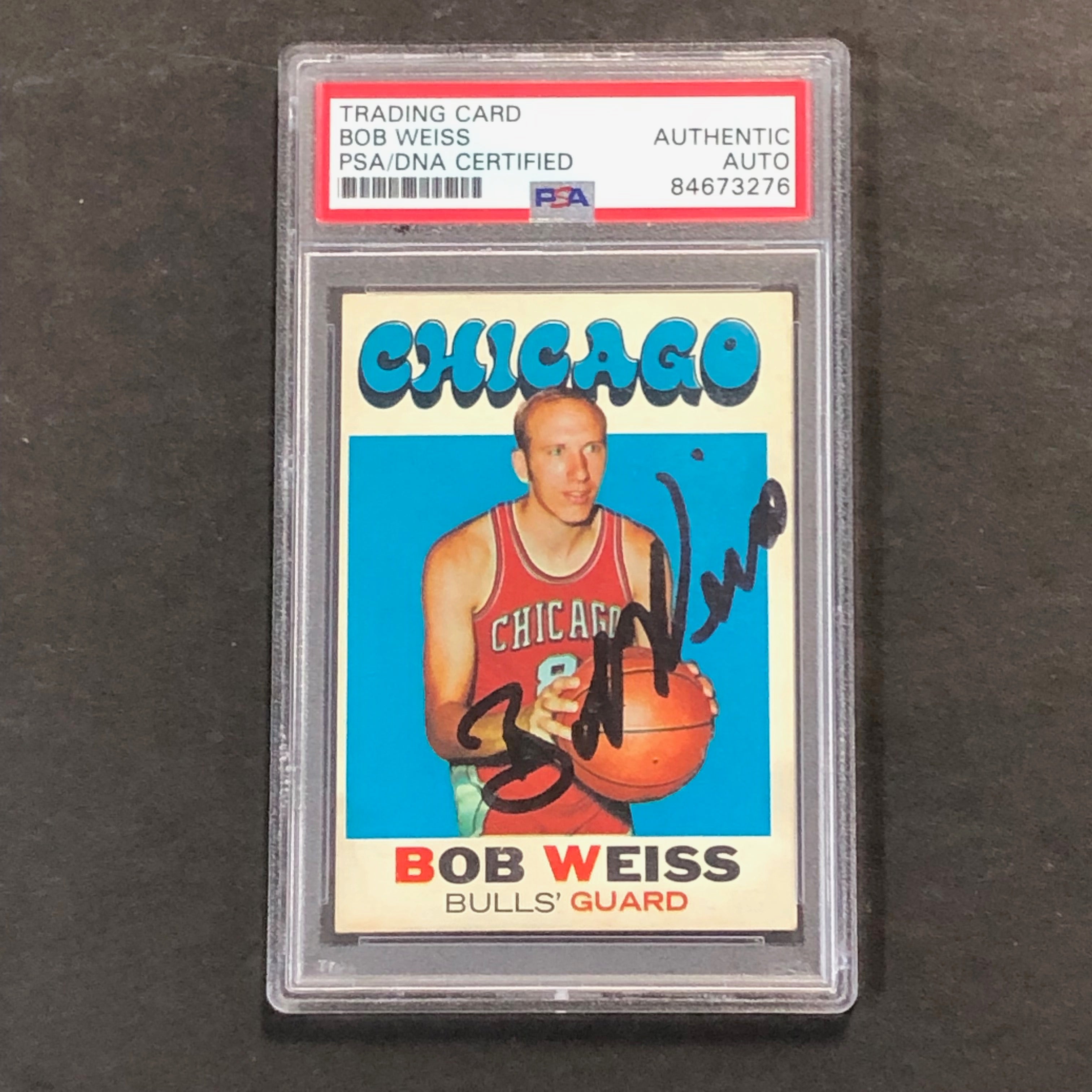 1971 Topps #128 Bob Weiss Signed Card PSA Slabbed Bulls - Sports Collectibles, Sports Memorabilia, Sports Fan Shop, Sports Gifts