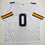 Autographed/Signed Mike Sainristil Michigan White College Football Jersey Beckett BAS COA