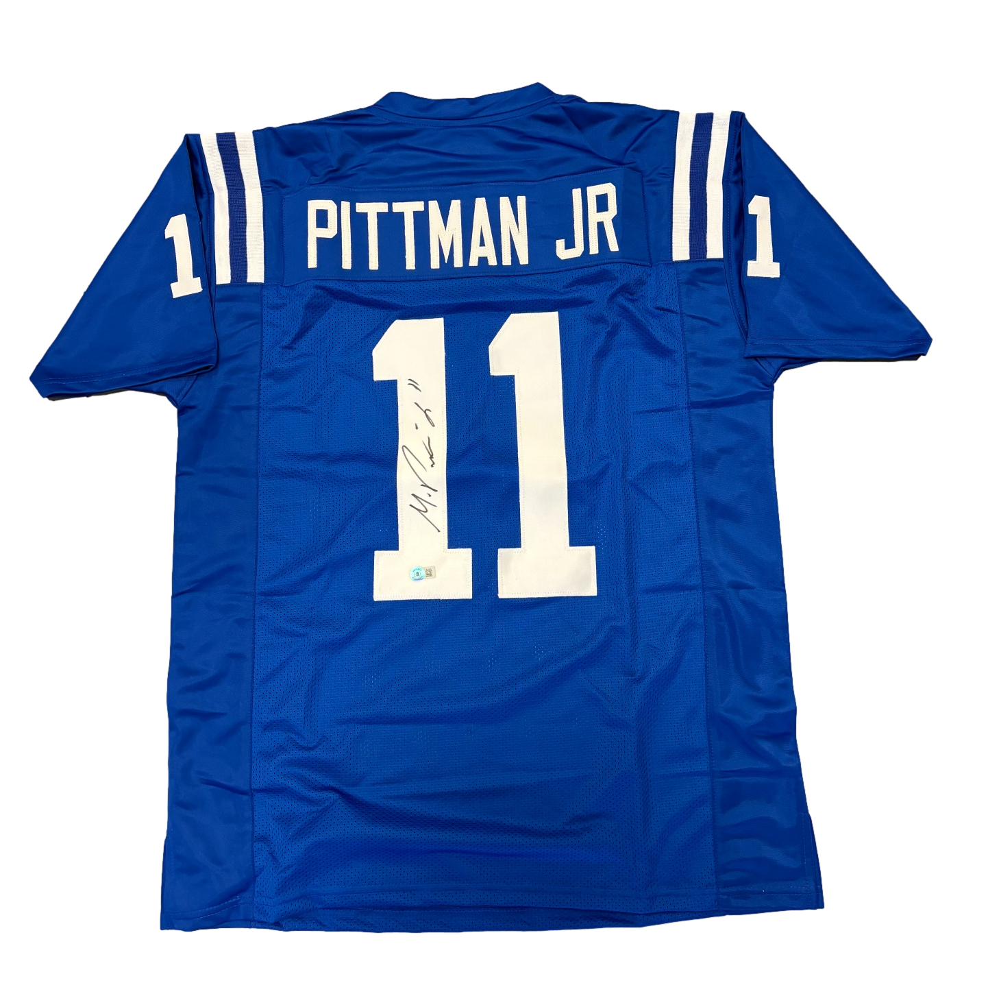 Indianapolis Colts Michael Pittman Jr Signed Autograph Custom Blue Jersey - BAS COA - Sports Collectibles, Sports Memorabilia, Sports Fan Shop, Sports Gifts