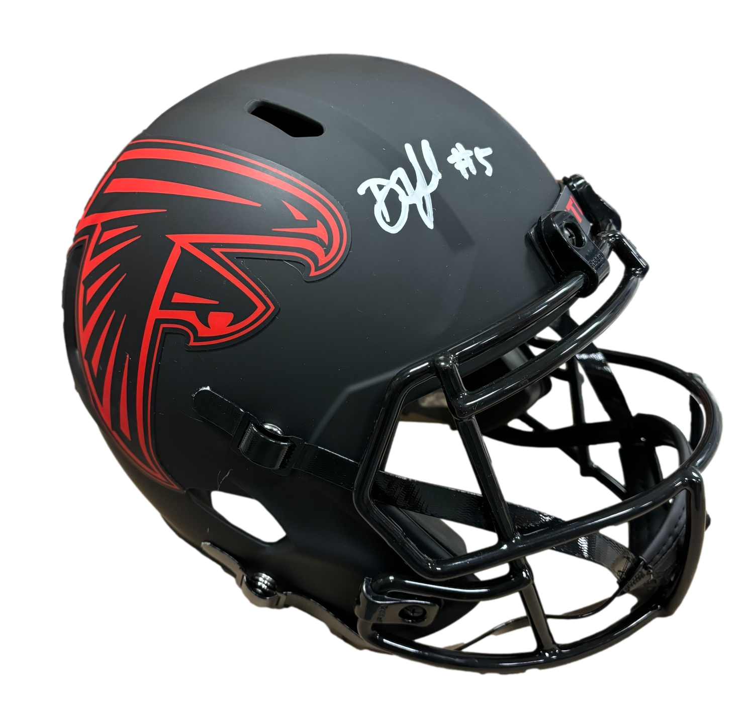 Atlanta Falcons Drake London Signed Autograph Full Size Eclipse Replica Helmet - BAS COA - Sports Collectibles, Sports Memorabilia, Sports Fan Shop, Sports Gifts