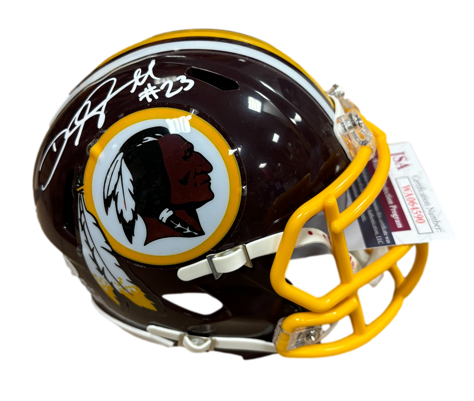 Washington Redskins Deangelo Hall Signed Autograph Maroon Mini Helmet - JSA COA - Sports Collectibles, Sports Memorabilia, Sports Fan Shop, Sports Gifts