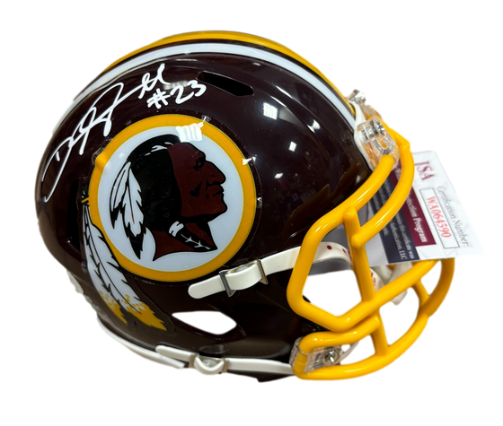 Washington Redskins Deangelo Hall Signed Autograph Maroon Mini Helmet - JSA COA - Sports Collectibles, Sports Memorabilia, Sports Fan Shop, Sports Gifts
