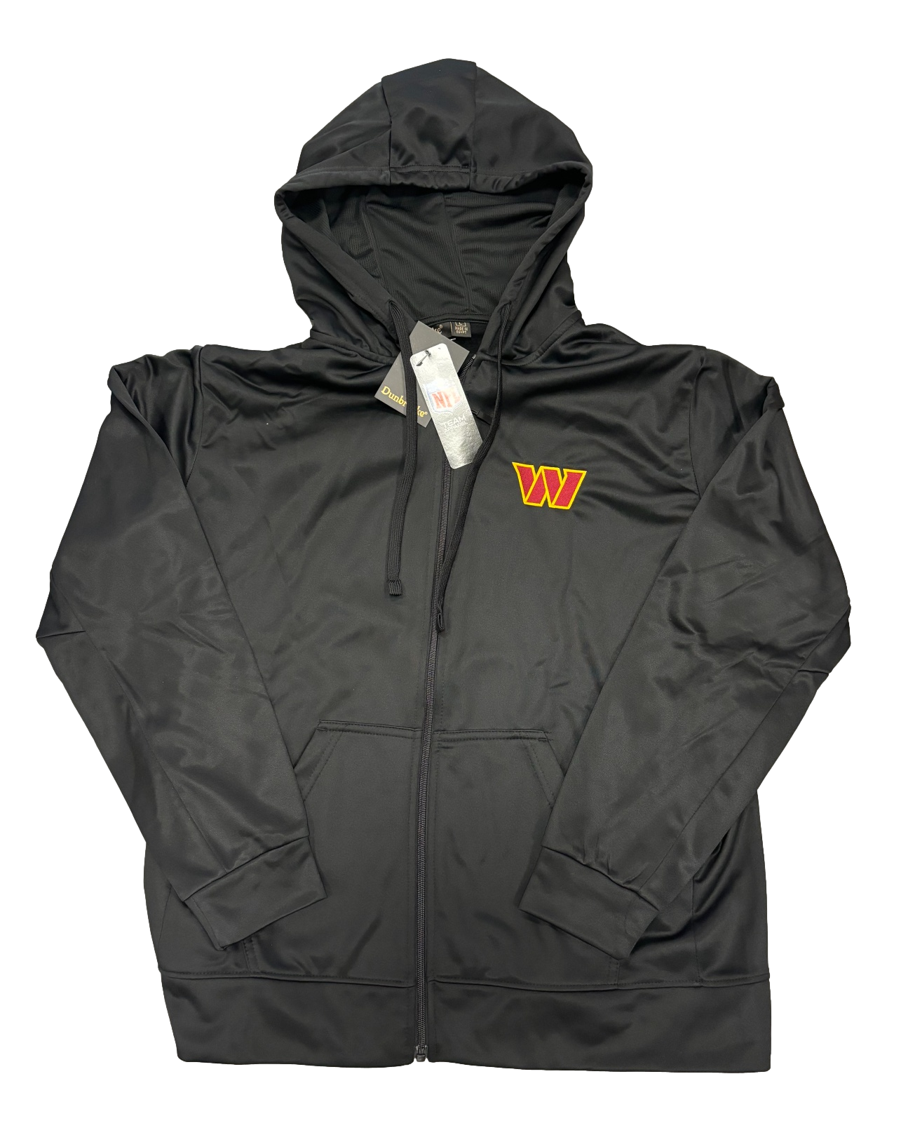 Washington Commanders Dunbrooke Trophy Fleece Full-Zip Hoodie Jacket - Blk (M-3XL) - Sports Collectibles, Sports Memorabilia, Sports Fan Shop, Sports Gifts