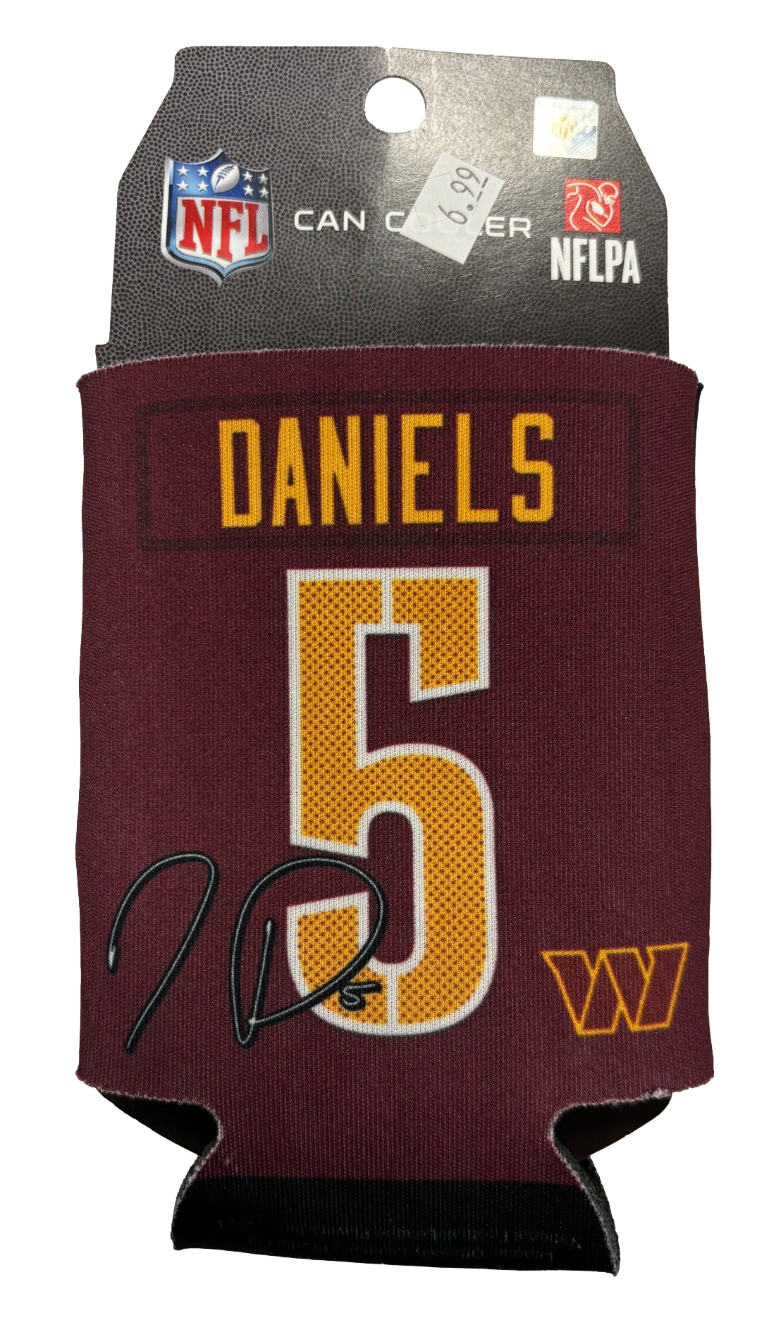 Washington Commanders Can Cooler Jaden Daniels Design - Sports Collectibles, Sports Memorabilia, Sports Fan Shop, Sports Gifts