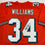 Autographed/Signed Ricky Williams Miami Orange Football Jersey JSA COA