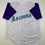 Autographed/Signed Luis Gonzalez Arizona Pinstripe Baseball Jersey JSA COA