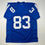Autographed/Signed Brandon Stokley Indianapolis Blue Football Jersey JSA COA