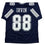 Autographed/Signed Michael Irvin Dallas Blue Football Jersey JSA COA