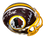 Washington Commanders Art Monk, Gary Clark, Ricky Sanders Posse Signed Auto Custom Maroon Mini Helmet - JSA W COA - 757 Sports Collectibles